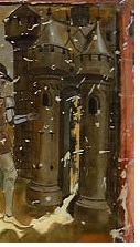 Peinture du chateau de castillon